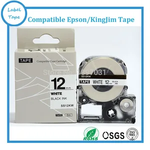 5pcs/lot Mixed Colors 12mm KINGJIM Label Tape Cartridge For Kingjim LW-300 LW-400 SS12KW ST12KW SC12RW SC12BW SC12YW