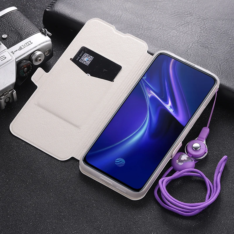 Чехол для Vivo X27 Pro с милым рисунком откидной кошелек кожаный чехол подставкой
