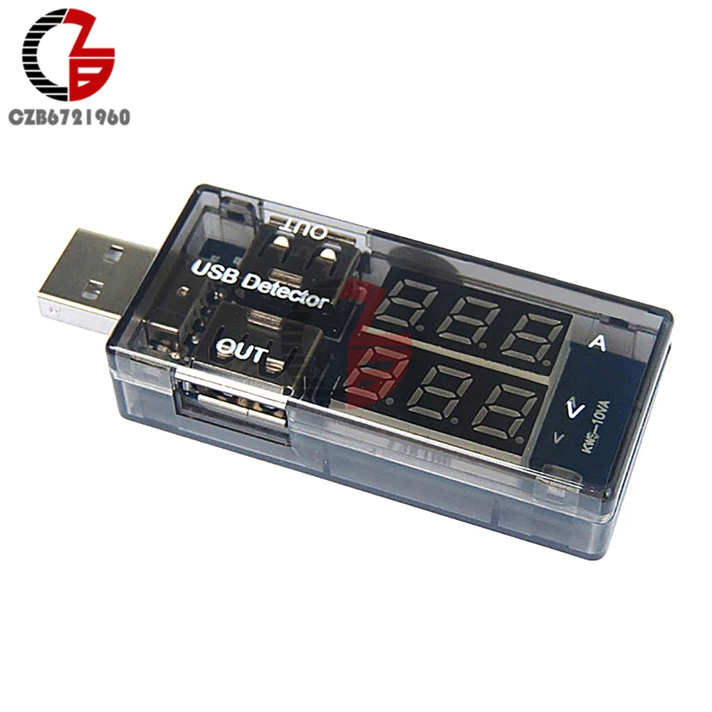С двойным выходом USB зарядное устройство Доктор светодиодный цифровой вольтметр