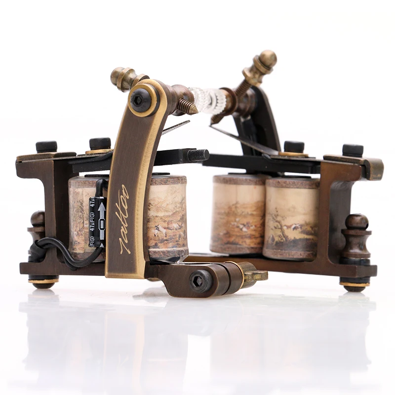 New Type Pure Copper Professional Shader Tattoo Machine for Masters High Performance with Perfect Carving TM452 | Красота и здоровье