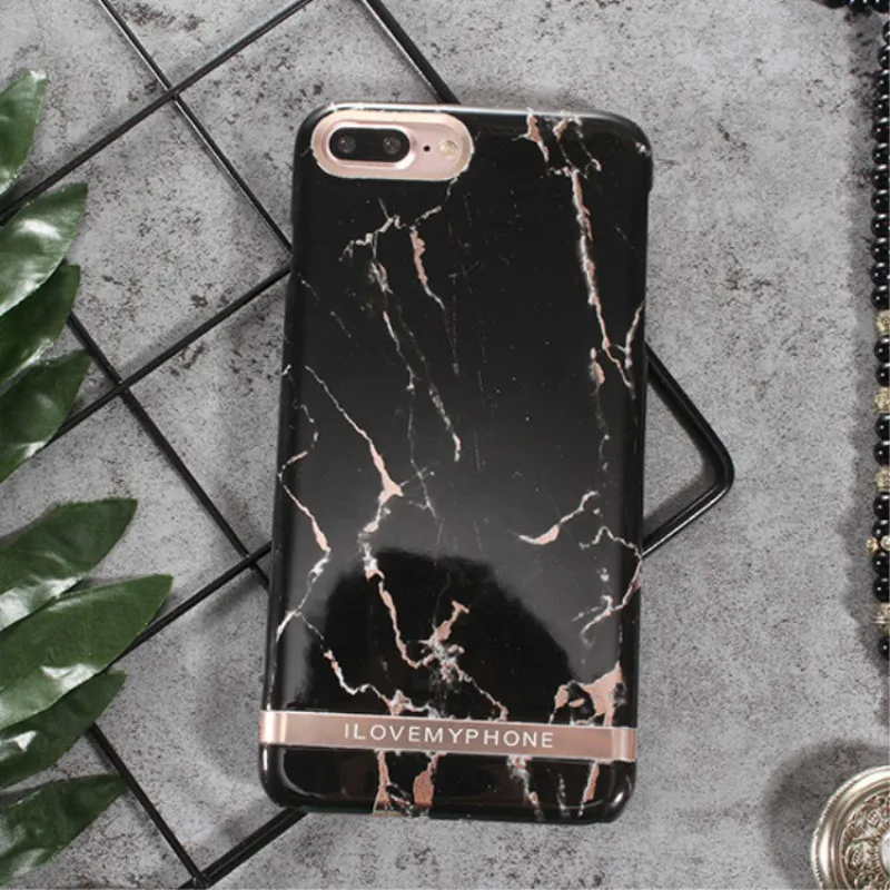 YOJOCK Marble Pattern Phone Case For IPhone 7 8 PLUS Cases X 10 6 6S Cover Fashion Simple Soft IMD Shell Fundas |