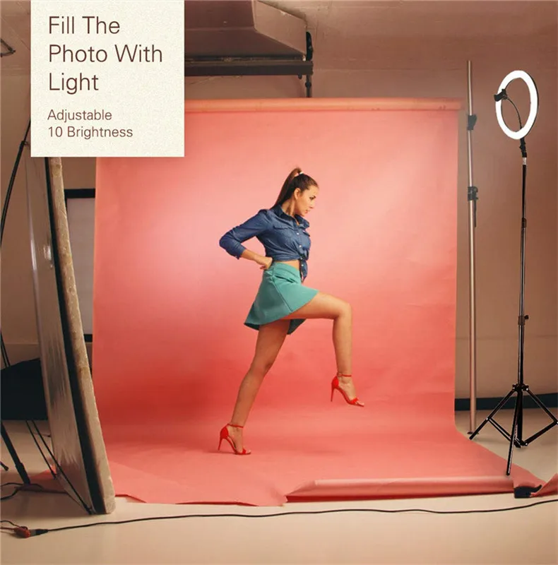 Светодиодный светильник-Кольцо пластиковый мягкий USB регулируемый 3 светильник s