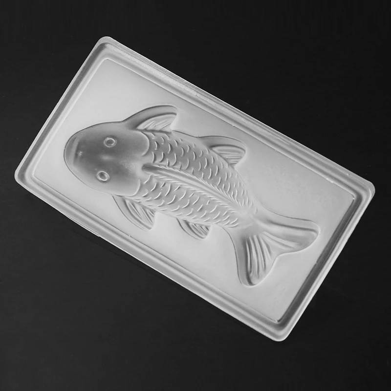 Новая пластиковая 3D форма Koi Fish для шоколадного торта желе ручной работы формочка