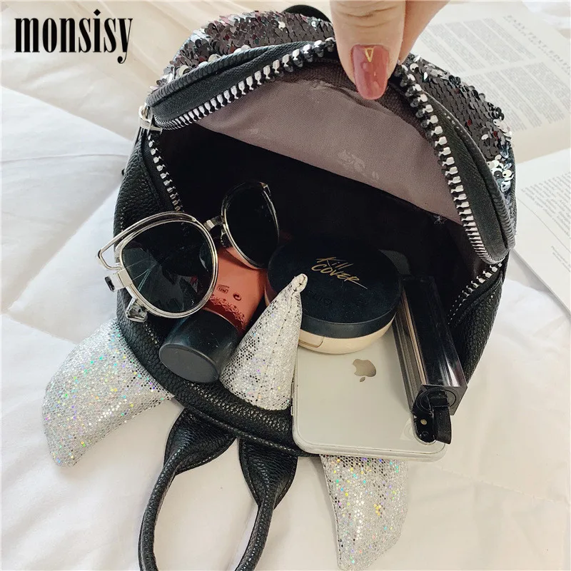 Monsisy Baby расшитый блестками рюкзак с единорогом девочка Мальчик школьная сумка