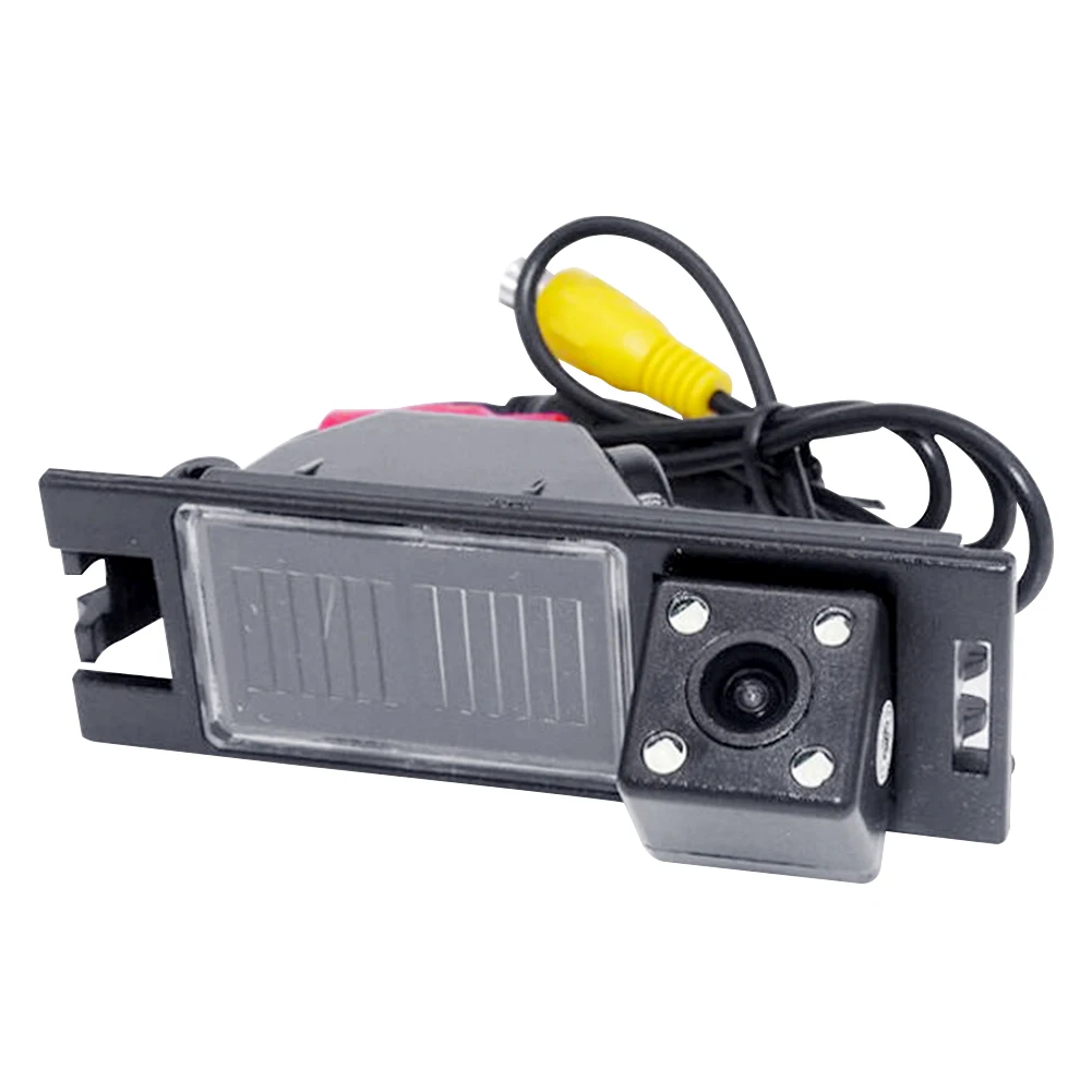 Black Reverse Wide Angle Plastic CCD With Cable Car 4 Led Rear View Camera Waterproof Night Vision HD Backup For Hyundai IX35 | Автомобили