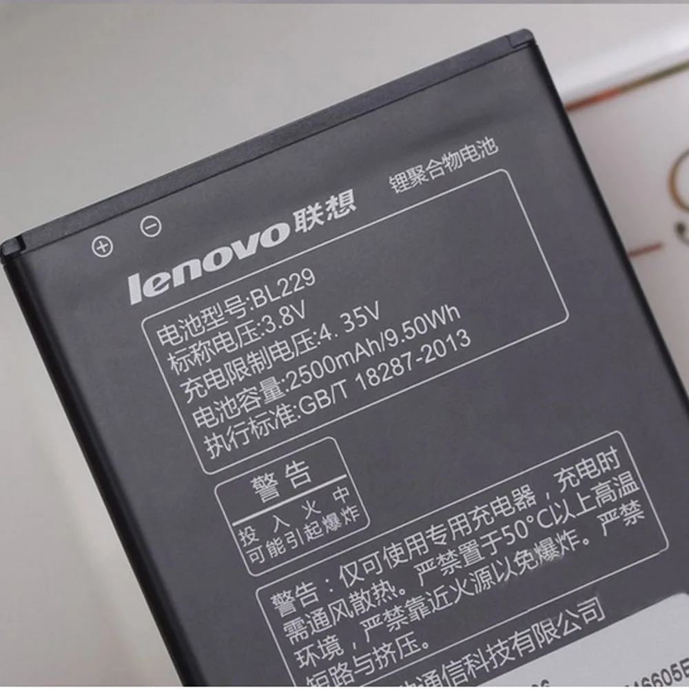 

New Original Battery for Lenovo A806 BL229 Rechargeable 2500mAh Backup Battery for Lenovo A806 BL229