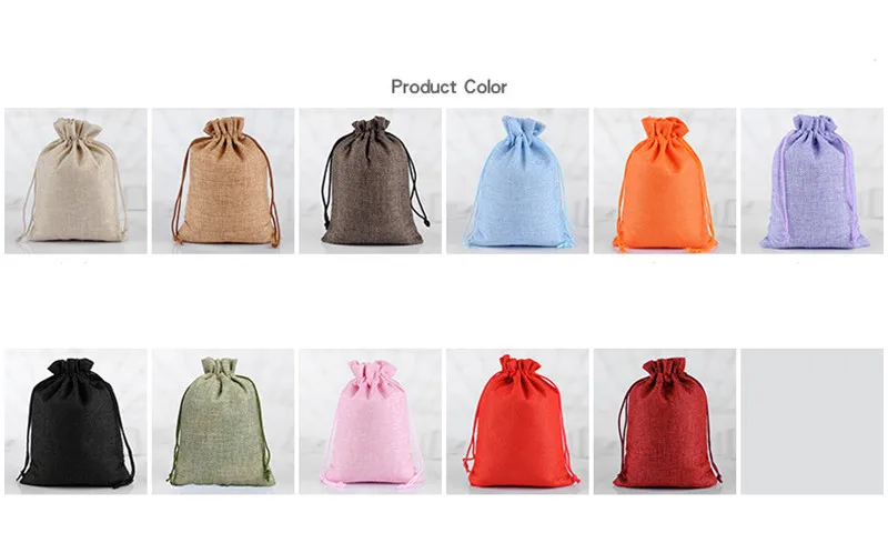 5pcs 7*9cm Color environment-friendly bundle mouth imitation gunny bag cosmetic aromatherapy material packaging | Украшения и