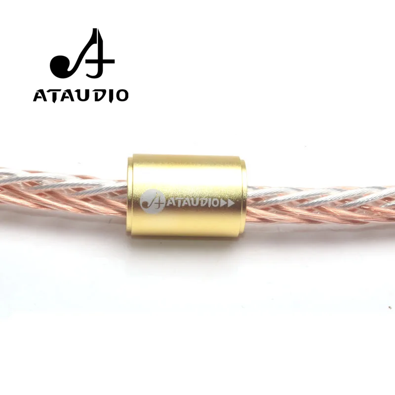 ATAUDIO кабель питания Hi Fi высококачественный OCC серебристый и медный шнур с
