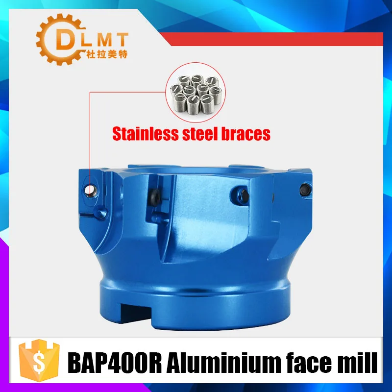 1 шт. BAP400R алюминиевое фрезерование 50/63/80/100/125 мм алюминиевая режущая головка фрезерование высокоскоростная режущая головка