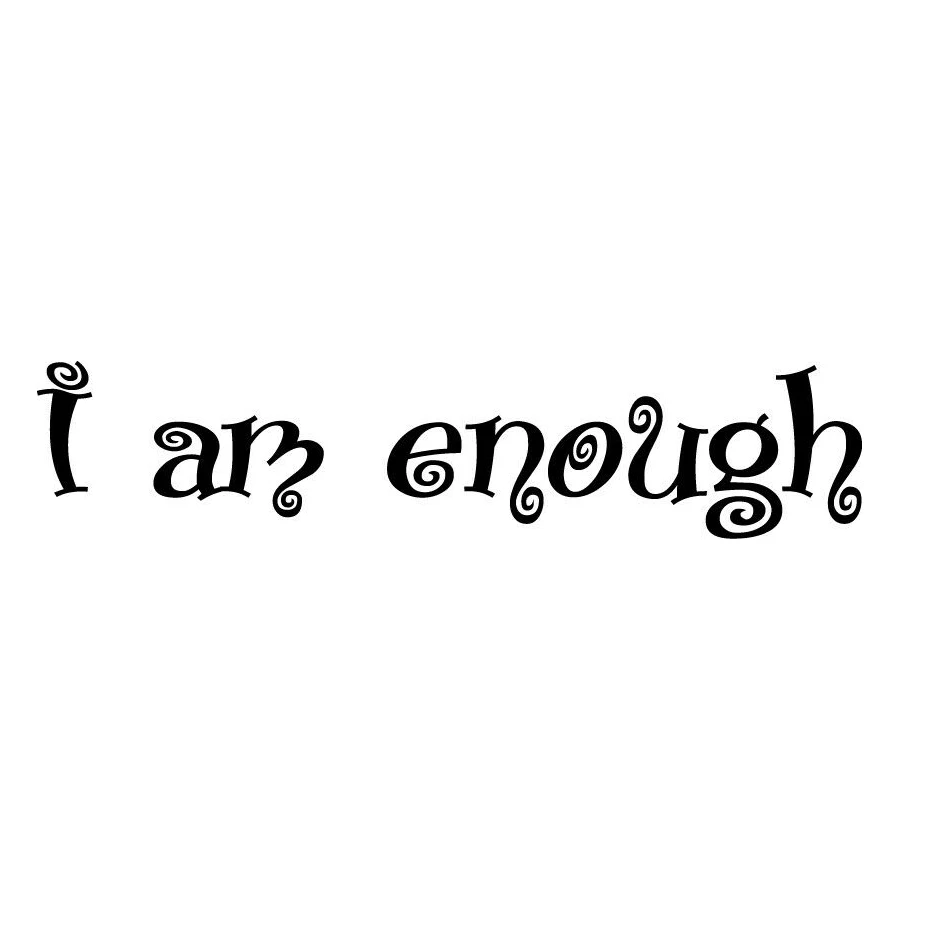 

I Am Enough Fun Decal Window Bumper Sticker Car Confidence Self Love Empowered