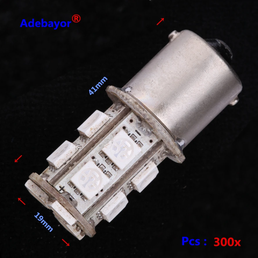300x1156 Ba15s p21w 13 LED SMD 5050 автомобильный сигнал поворота Задний стоп сигналы задний