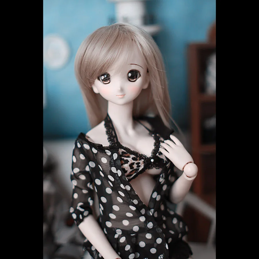 

Новая Одежда для кукол Cateleya BJD SD, пятнистый топ + нижнее белье с леопардовым принтом
