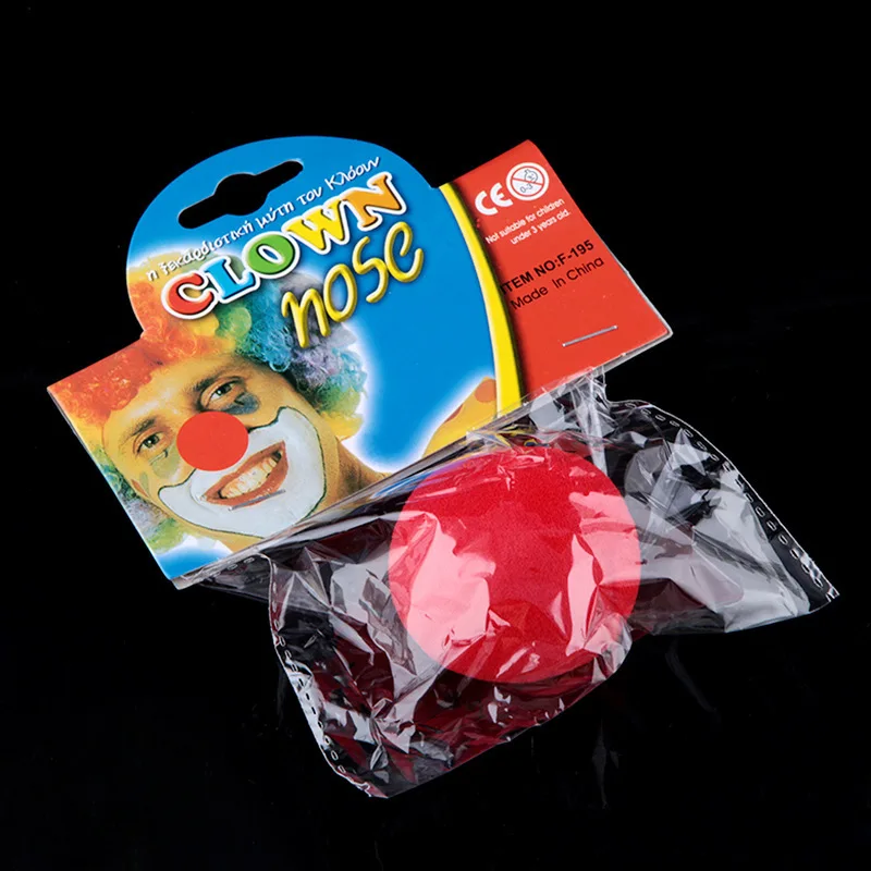 

5pcs Wholesale Halloween Clown Costume Nose Clown Node Red Sponge Ball Clown Nose Halloween Christmas Props for Adult Kids