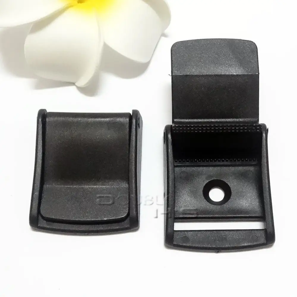 50 шт./лот 1-1/2 дюйма кулачковые пряжки пластиковые черные зажимы для рюкзаков 38 мм |