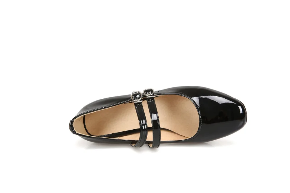 Женские туфли на среднем каблуке большие размеры 32 43|mary jane pumps|heel mary janemed heels |