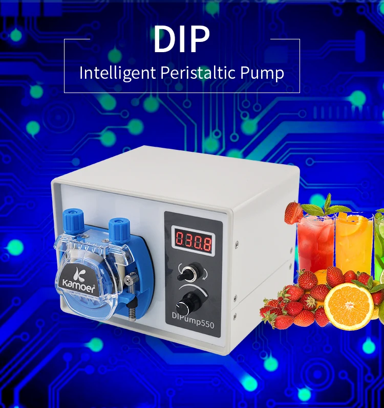 Kamoer DIP интеллигентая(ый) 24V перистальтический насос с внешним Мощность и силиконовая трубка Адаптер для перекачки жидкостей для лабораторий