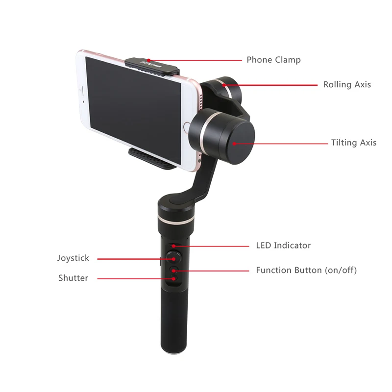 FeiyuTech SPG ЖИТЬ Стабилизатор Смартфон Оси Карданного Которая Поддержка