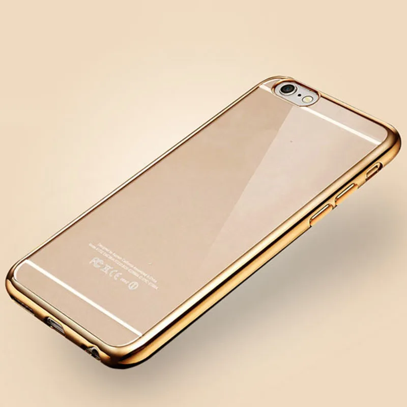 YueTuo Оригинальный чехол для apple iphone6 iphone 6 s plus 6plus 6splus розовое золото tpu прозрачный