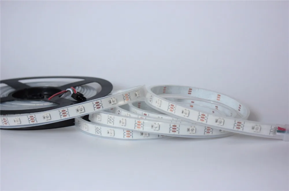 Индивидуальная адресная белая печатная плата 5 м/лот DC5V WS2812B led pixel srip IP67 30 шт. WS2812B/M