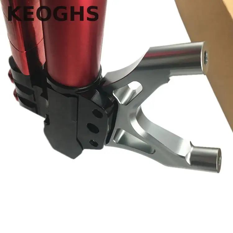 Keoghs мотоциклетные передние амортизаторы подвески высокая производительность демпфирования отрегулировать 385 мм 33 мм для Yamaha скутер Bws Tcd2000