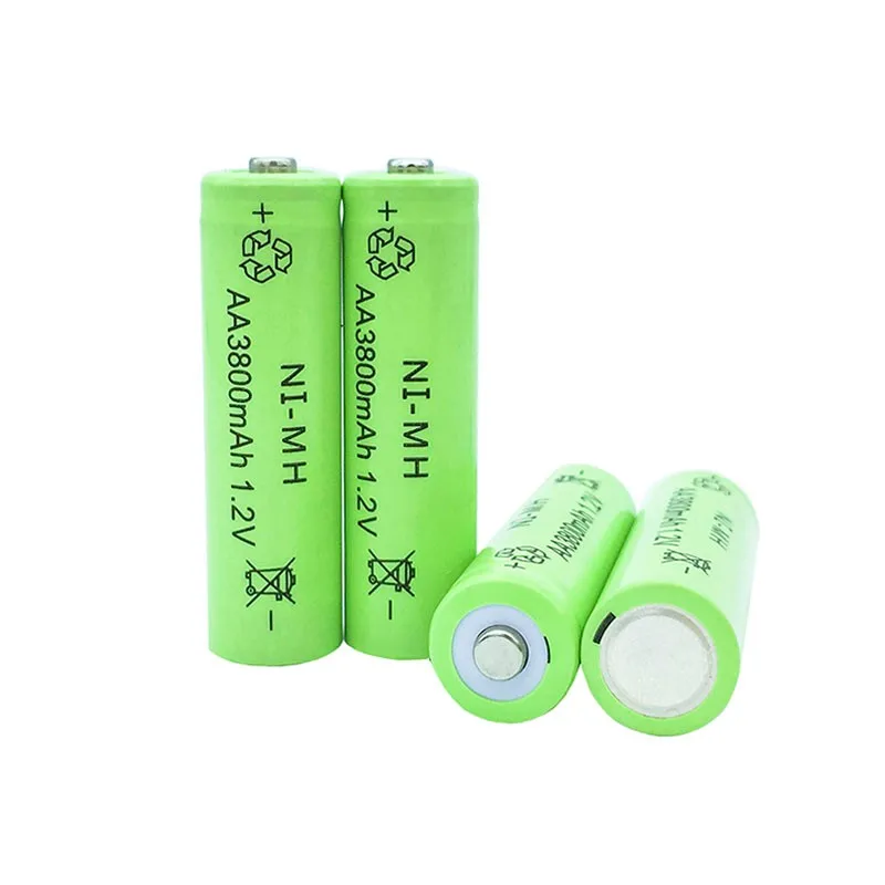 GTF 1.2V Ni-MH AA rechargeable 3800mAh 2A neutral battery For LED Flashlight Torch Baterias Bateria | Электроника