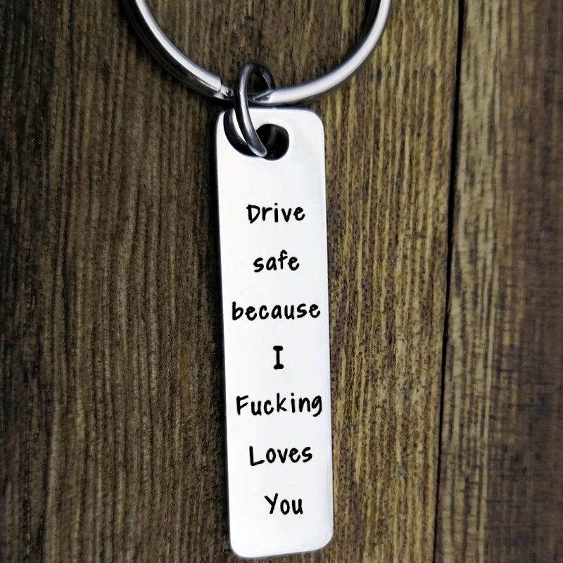 Брелок для ключей с гравировкой из нержавеющей стали брелок надписью Safe Love You пар