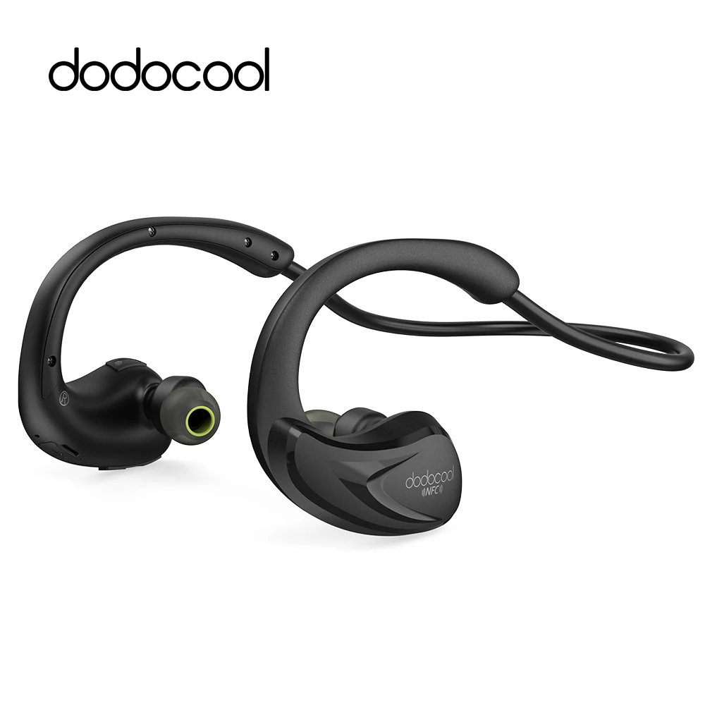 Dodocool IPX4 Bluetooth 4.1 Гарнитура Наушники AptX NFC Беспроводные Наушники Микрофон Спорт Стерео Наушники для ПК Xiaomi MBH6