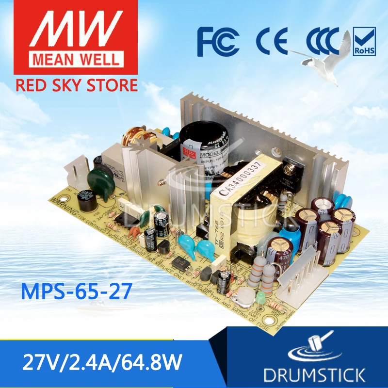 

prosperity MEAN WELL MPS-65-27 27V 2.4A meanwell MPS-65 27V 64.8W Single Output Medical Type