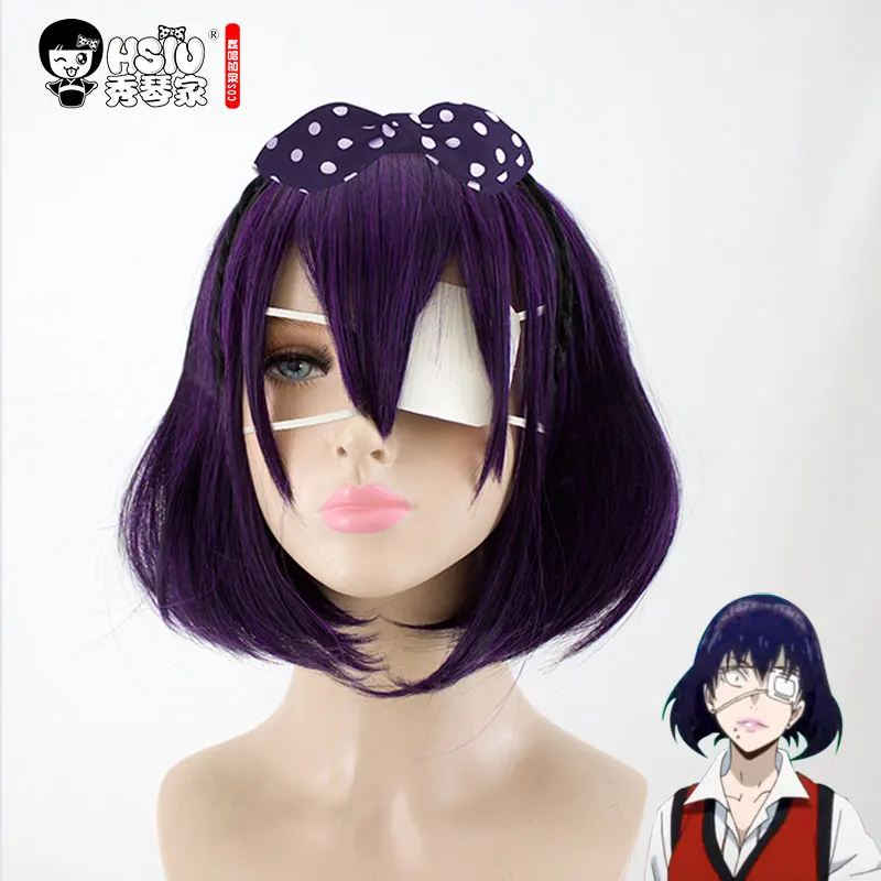 HSIU Runa Yomozuki косплей парик Kakegurui костюм играть парики Хэллоуин костюмы волос
