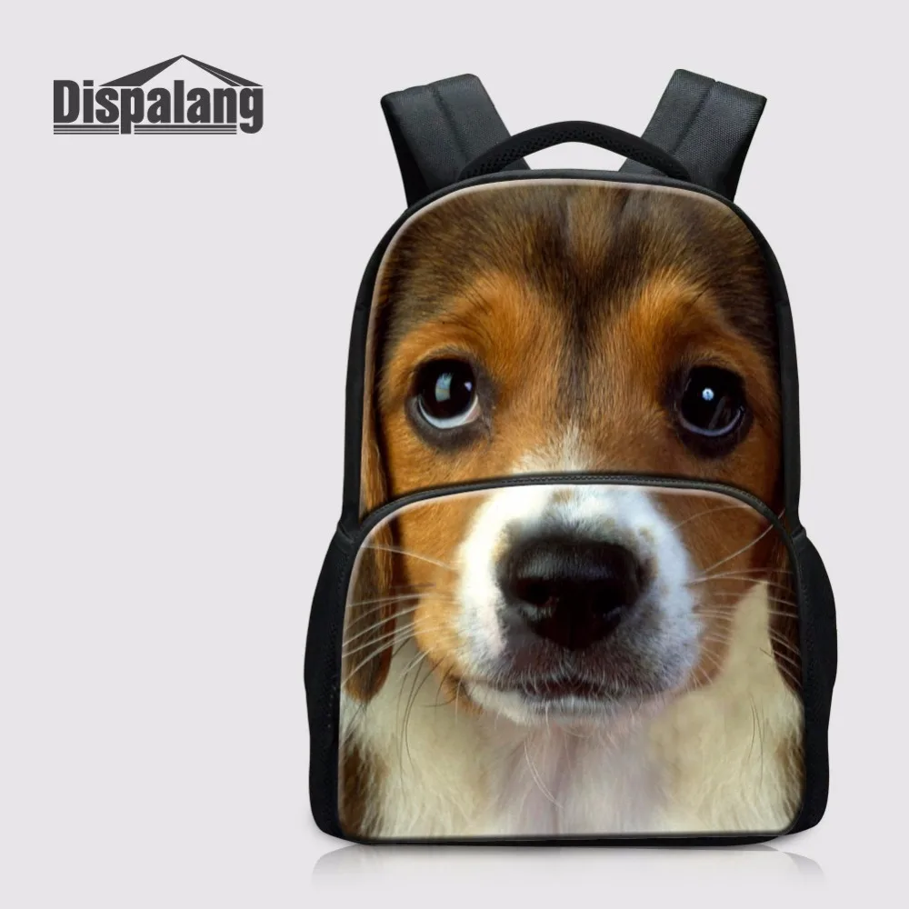 Dispalang 17 дюймов Mochilas Infantil чудесное школьный рюкзак для подростков собака печать