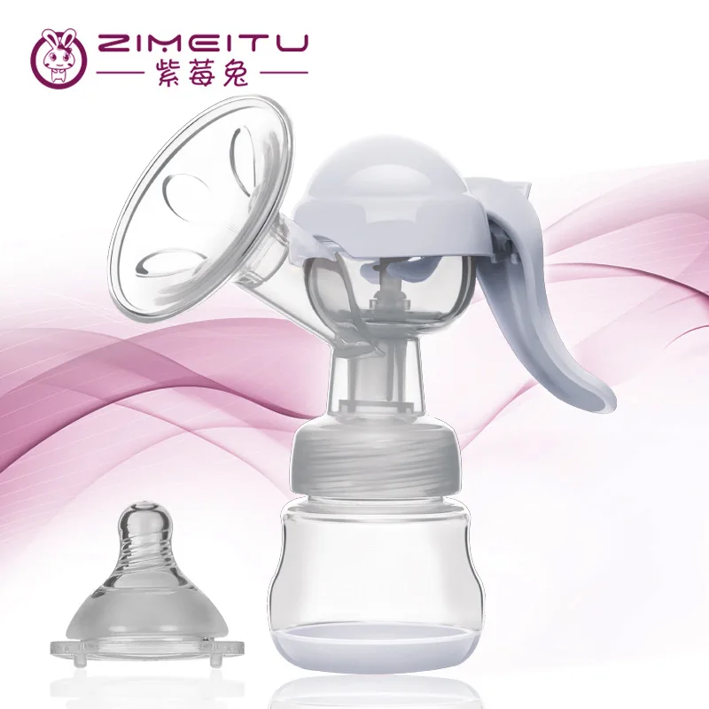 ZIMEITU Breast Pumps New Arrive 150ML Milk Baby Nipple Pump women Feeding Manual BPA FREE With retail box | Мать и ребенок