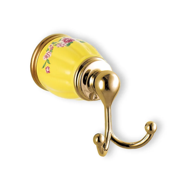 

New High Quality Gold Solid Brass Towel Hooks Wall Mounted Robe Hook,Clothes Hook,Bathroom hook Bathroom Accessories