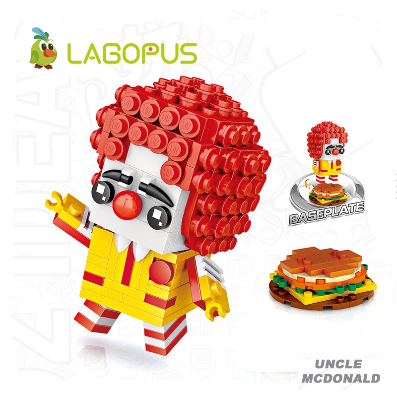 Конструктор Lagopus Мультяшные фигурки мини блоки строительные игрушки для детей