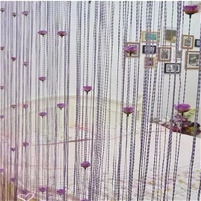 100x200cm Rod Pocket Rose Romantic Decorative curtain tulle Door Window Curtain Room Home Deco | Дом и сад