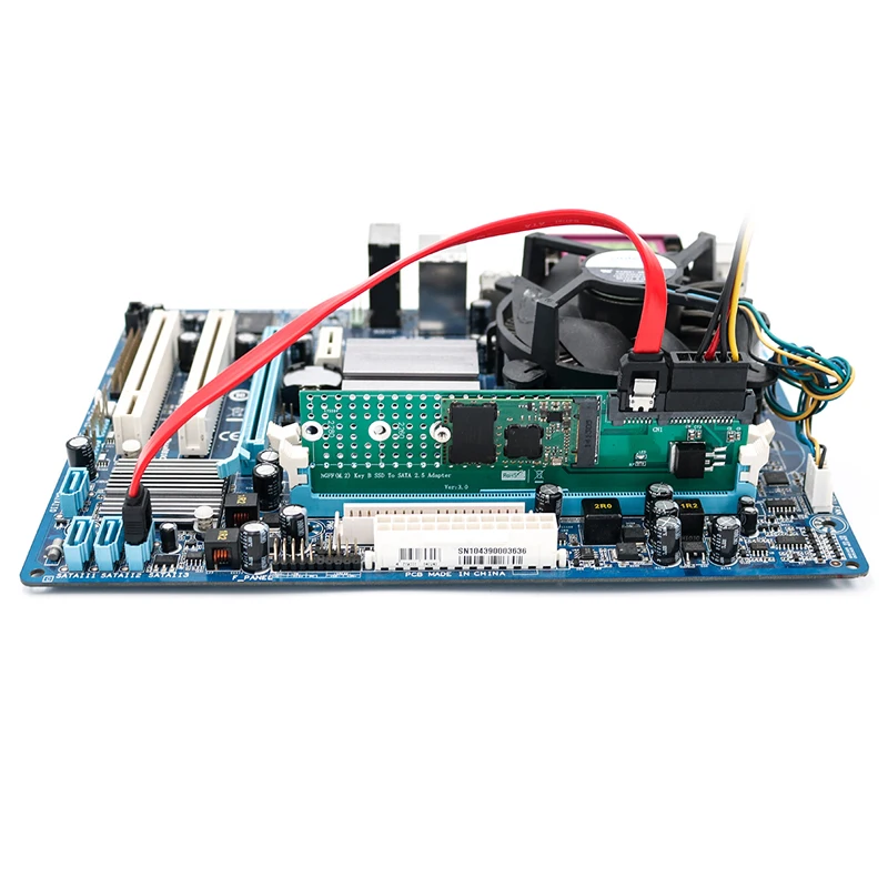 SATA Bus M.2 NGFF B Key SSD для SATA3 адаптер DDR слот памяти Плата расширения Райзер Riser Card Suppor 2230