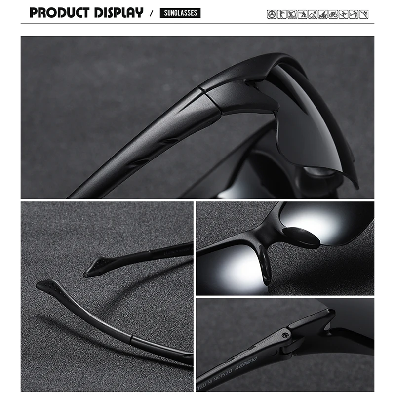 Мужские поляризованные солнцезащитные очки dubery дизайнерские винтажные