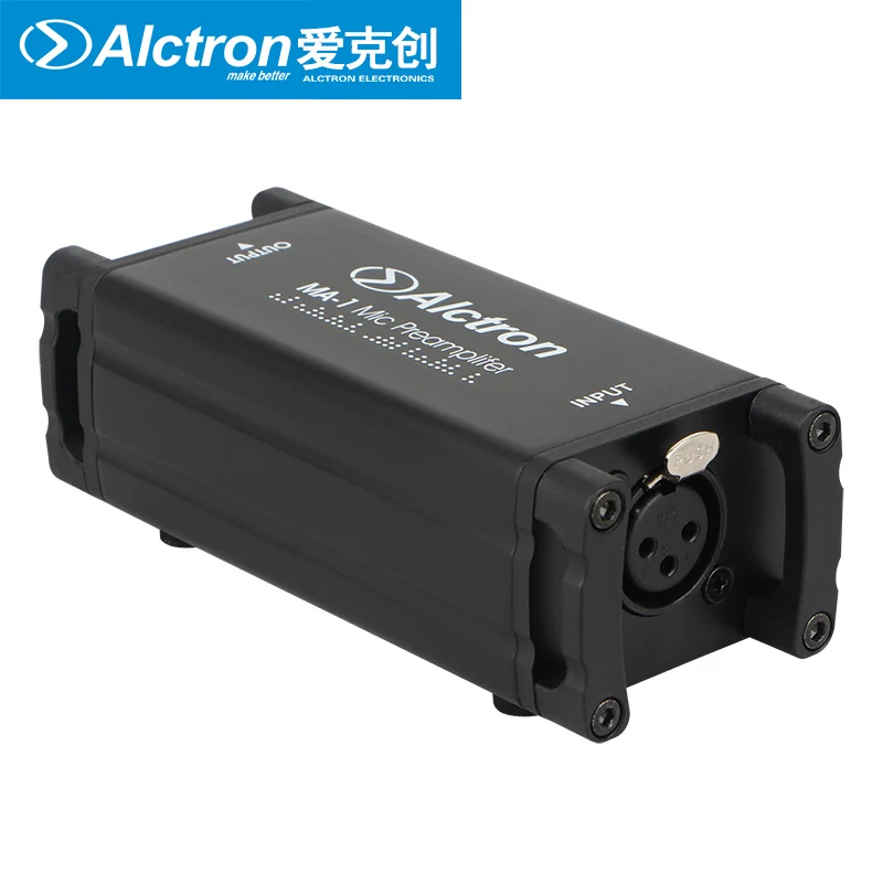 Профессиональный микрофонный предусилитель Alctron MA 1 динамический/пассивный