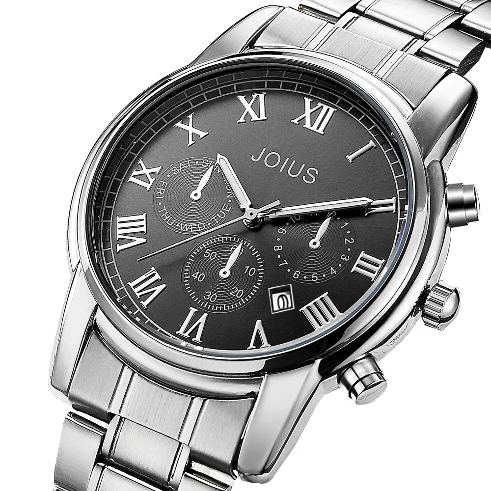 Новинка 2017 года часы Для мужчин Элитный бренд хронограф спортивные