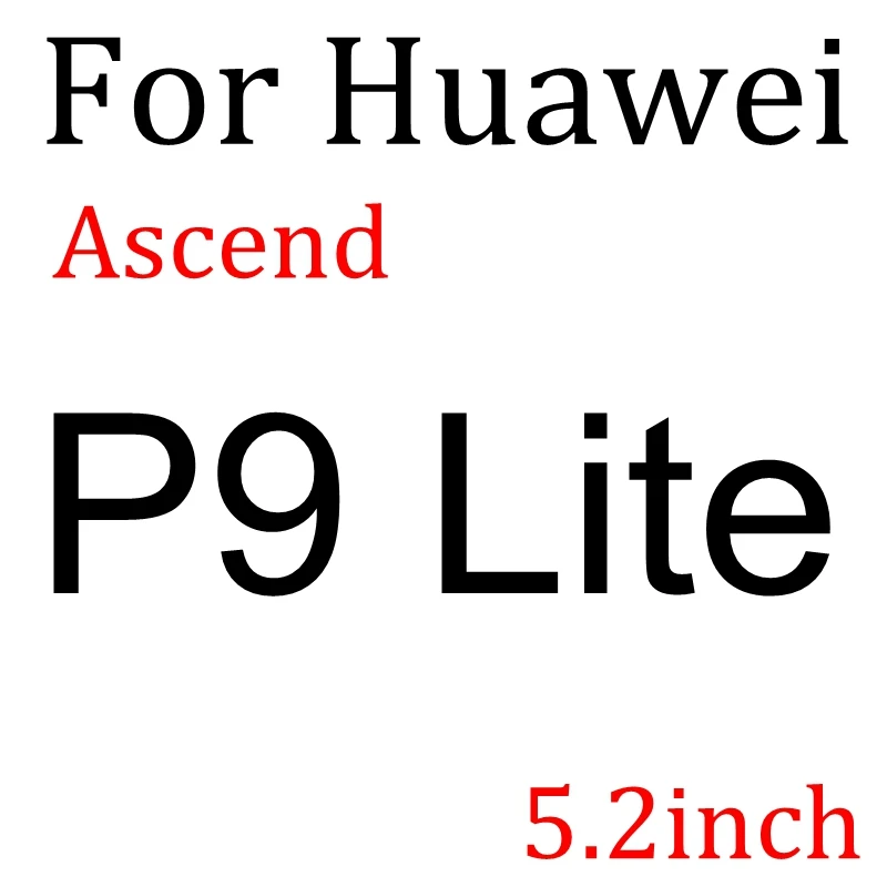 P9 Lite С уровнем твердости 9H закаленное Стекло для Huawe P8 P9 P7 Lite Honor 8 5A LYO-L21 Y6 II Y5 II Y3 II GR5 GR3 GT3 5X X5 5C 4C Экран защитная пленка - Цвет: P9 Lite