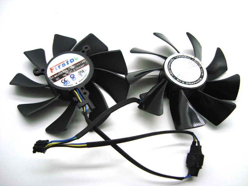FreeShippin 85 мм FD9015U12S 4Pin DC 12 V Вентилятор охлаждения Замена для XFX HD7950 HD7970 7950 Dual-X