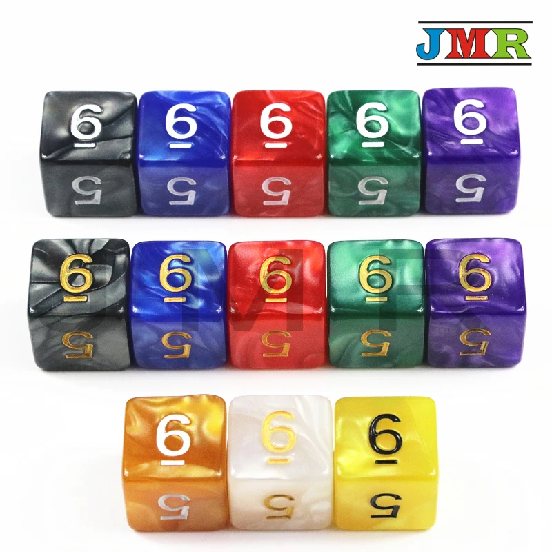 10 шт. TRPG D6 кости для Подземелья и Драконы игры DicesDesktop игровые фишки Dnd, ролевые игры