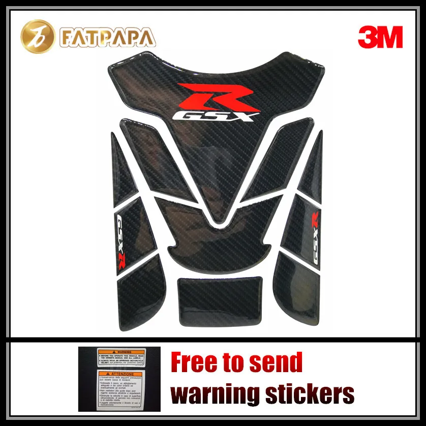 Новинка декоративные 3d наклейки из углеродного волокна для мотоциклов Suzuki GSXR 600