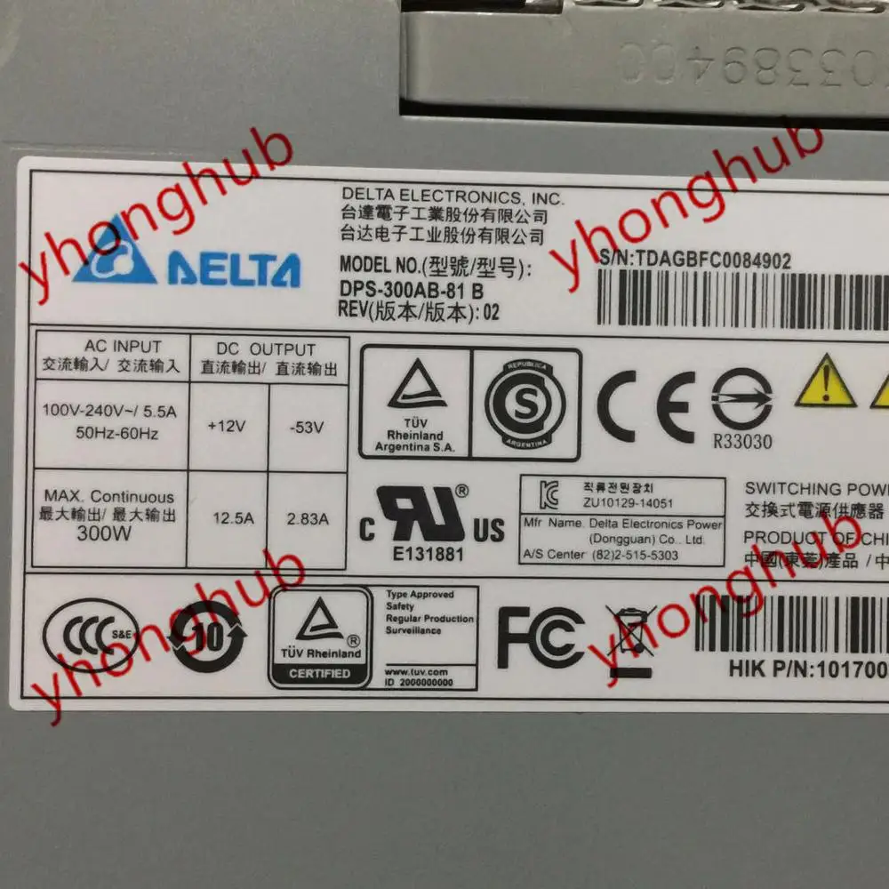Emacro DPS-300AB-81 B FSP350-20GSV сервер источник питания 350 Вт PSU жесткий диск видеомагнитофон