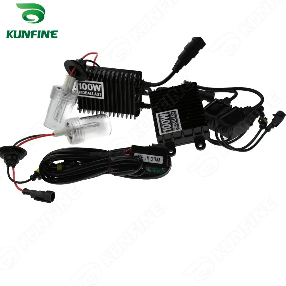 12 В/100 Вт HID конверсионный ксеноновый комплект H1/H3/H4 одна лампа/H7/H8/H11/D2S/C/R/9005/9006 Авто