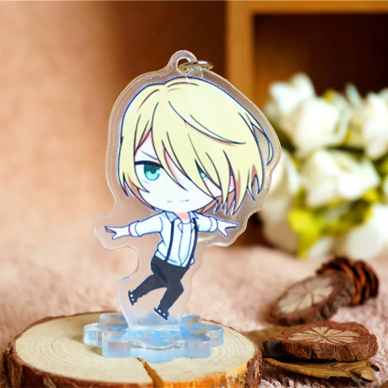 9 1 шт., 6 см, аниме, брелок, YURI ON ICE, плисецкий, Victor Nikiforov, кацуки, Yuri, брелоки, Portachiavi, Charn, брелок, стоящая пластина - Цвет: 9