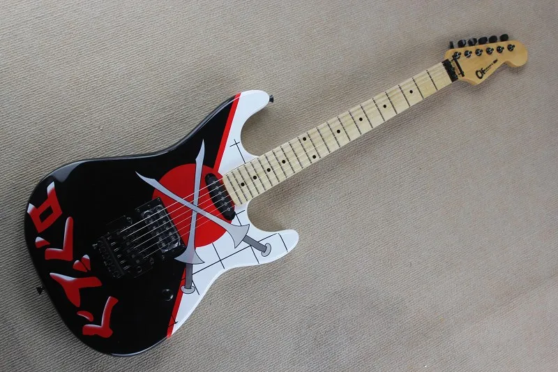 Завод Charvel San Dimas 25 летие Доступны С Floyd Rose Тремоло меч тела электрогитары|guitar