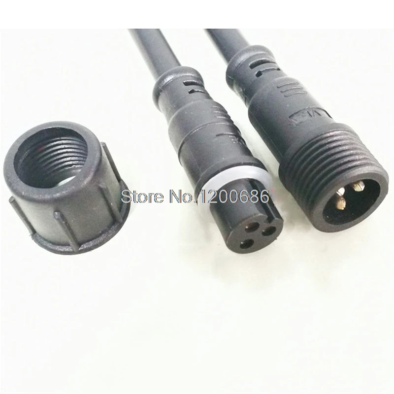 

Male Female IP67 Waterproof 2/3/4 pin Circular Wire Connector with 40cm Wire