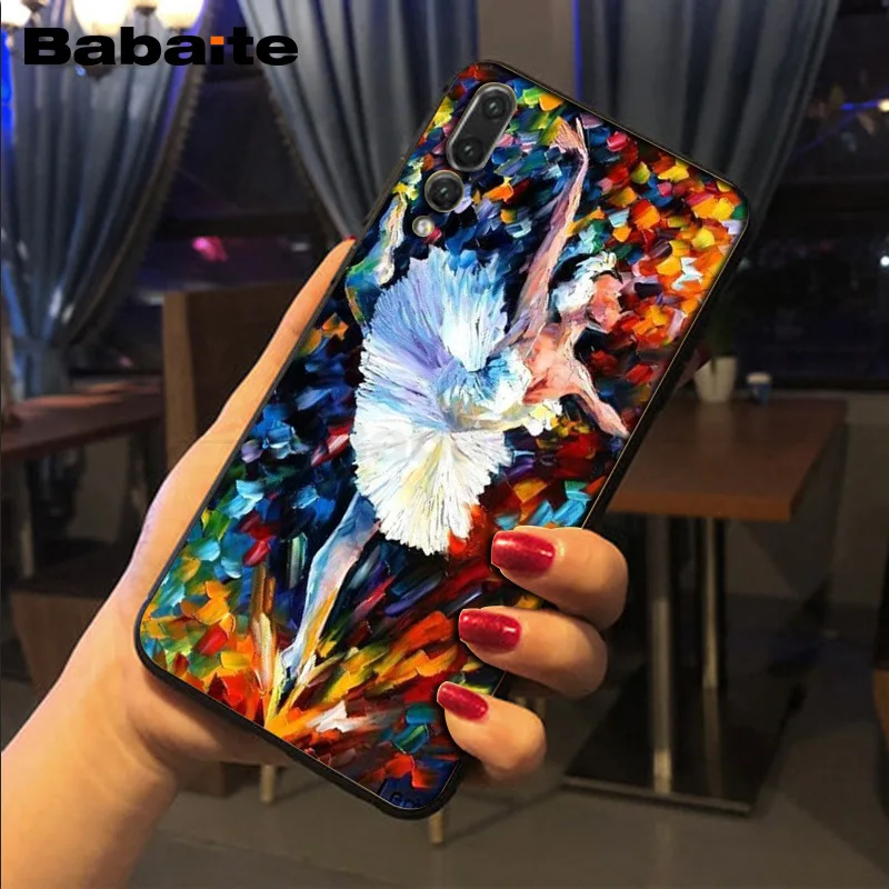Babaite oilpaint картина маслом черный мягкий чехол для телефона huawei p20 pro p20lite p9lite nova 3i honor