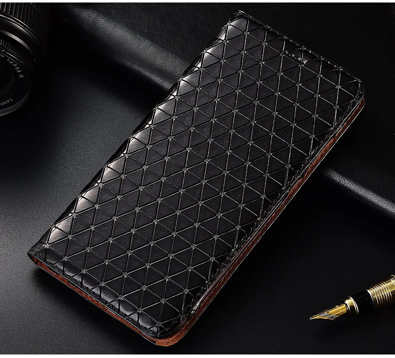 HX15 чехол из натуральной кожи с магнитной подставкой и откидной крышкой для Xiaomi Redmi Note 7(6,3 '), чехол с откидной крышкой для Redmi Note 7, чехол со слотом для карт