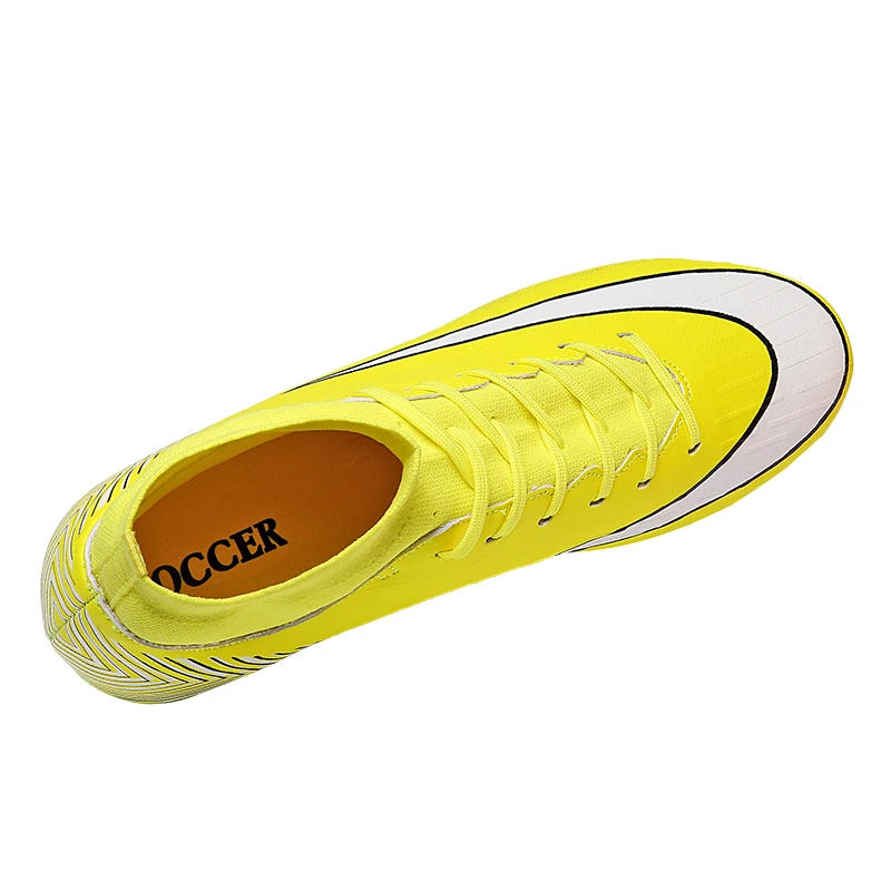 Men Sport Shoes for Football high ankle futbol ayakkabi botas de joma football Outdoor Athletic Trainers Adults Sneakers | Спорт и